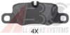 A.B.S. 37725 OE Brake Pad Set, disc brake